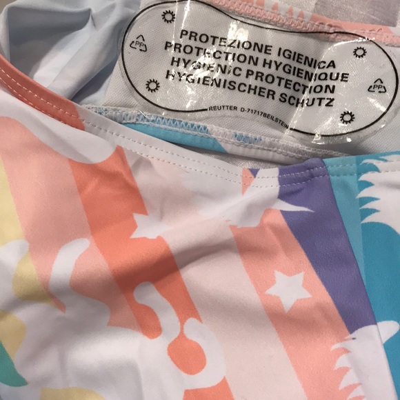 Girls XL unicorn swimsuit one piece - Picture 7 of 8